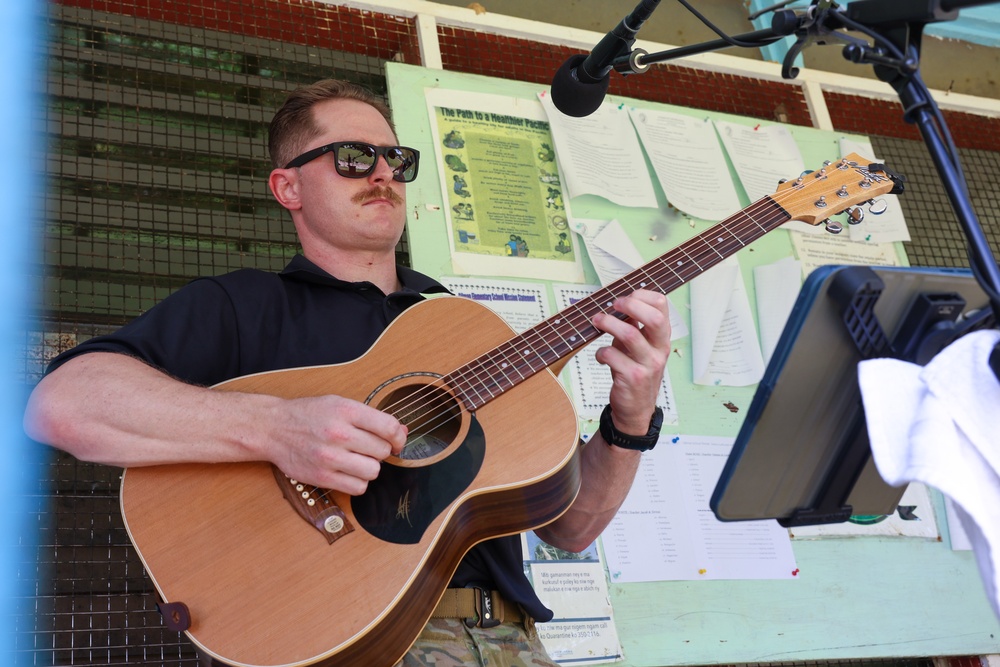 Pacific Partnership 2024-2 Band Performs at Gilman Elementary School in Yap, Federated States of Micronesia