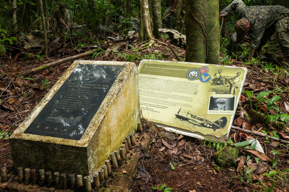 Pacific Partnership 2024-2 Service Members Clean World War II Memorial Sites