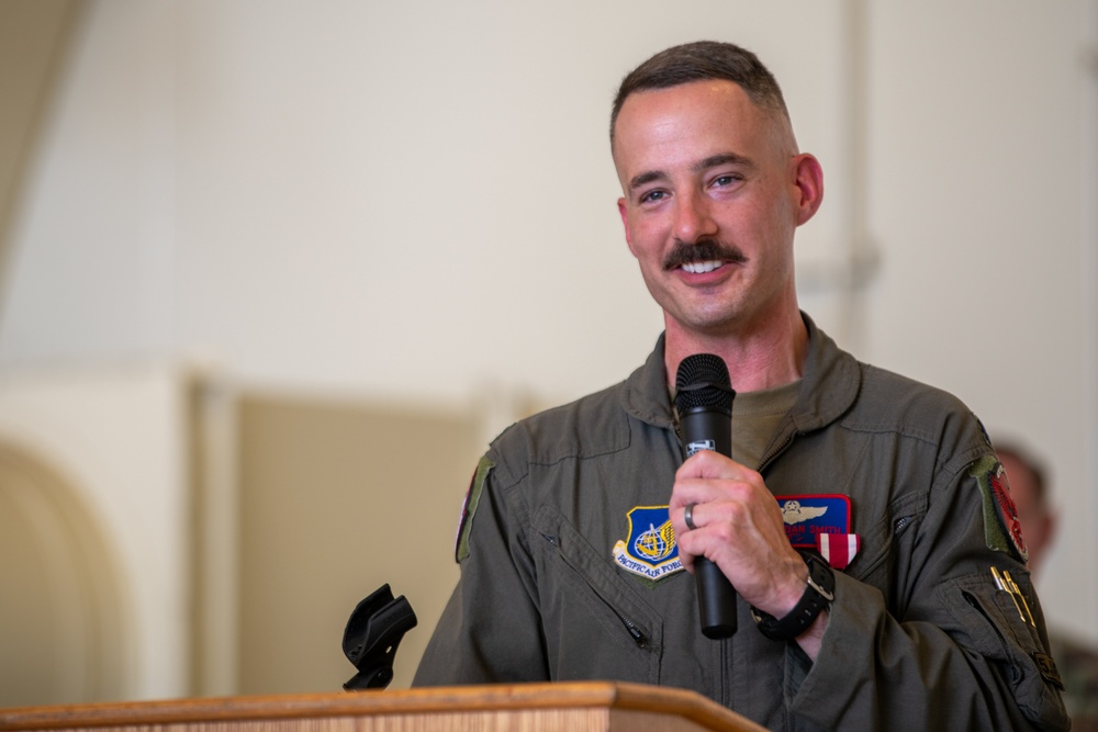 319th ERS change of command