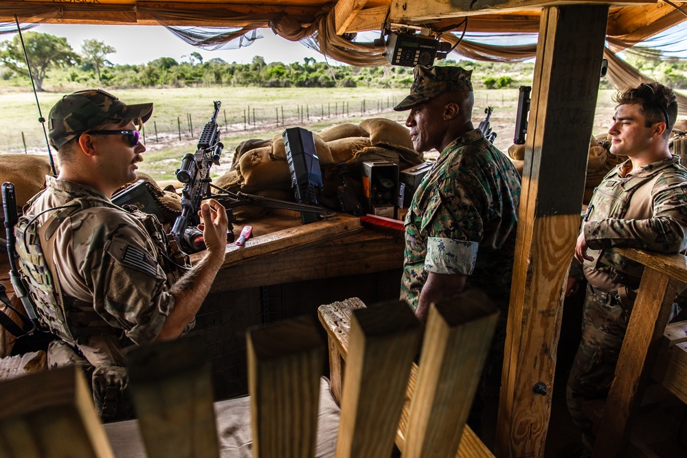 AFRICOM Commander Visits Forward Operating Site Manda Bay Kenya