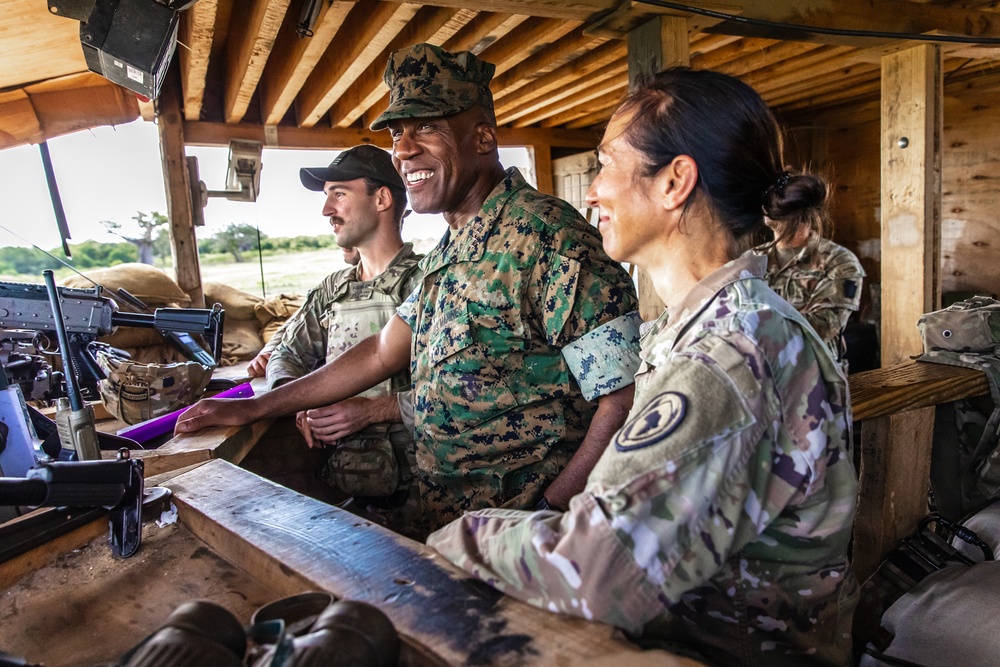 AFRICOM Commander Visits Forward Operating Site Manda Bay Kenya