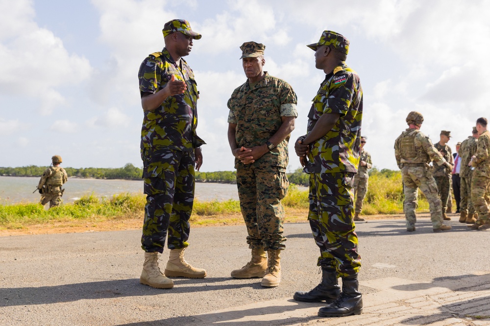 AFRICOM Commander Visits Forward Operating Site Manda Bay Kenya