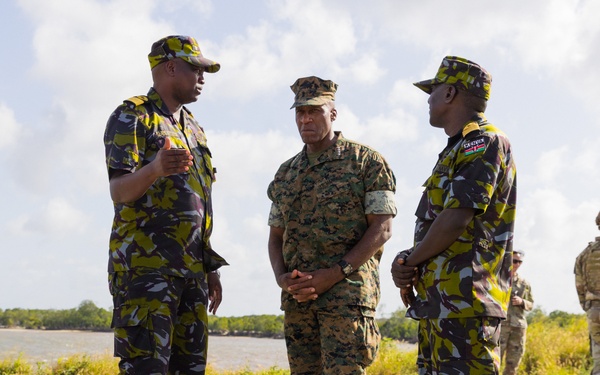 AFRICOM Commander Visits Forward Operating Site Manda Bay Kenya