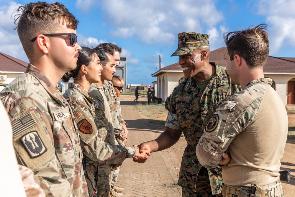 AFRICOM Commander Visits Forward Operating Site Manda Bay Kenya