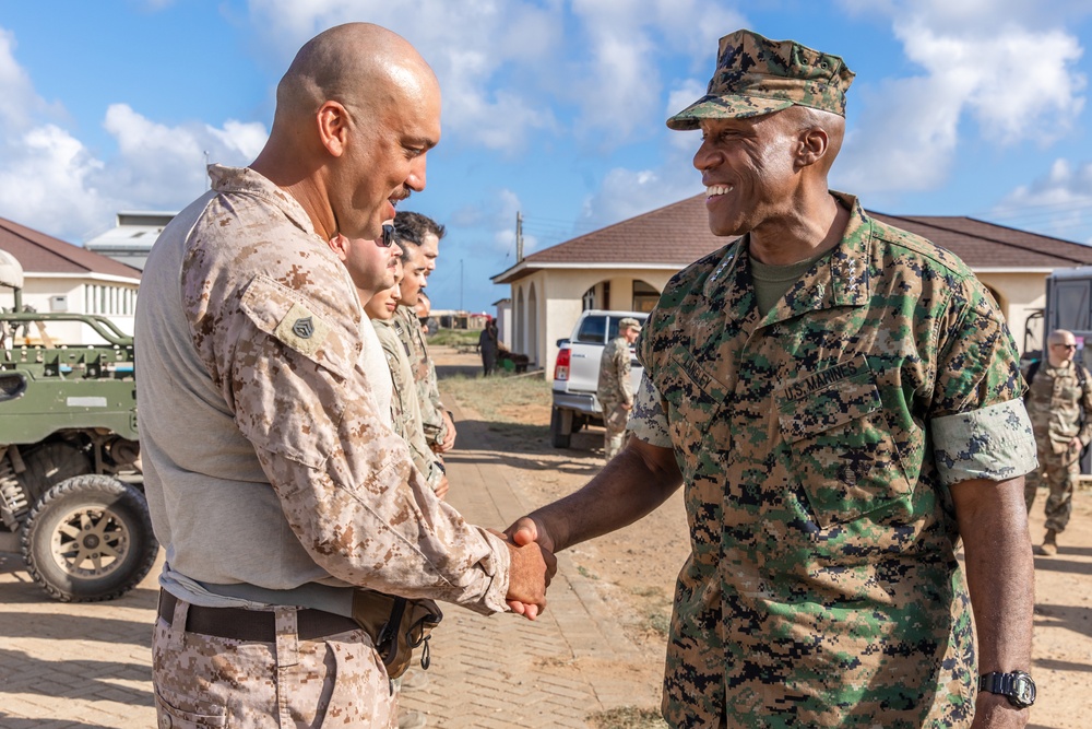 AFRICOM Commander Visits Forward Operating Site Manda Bay Kenya