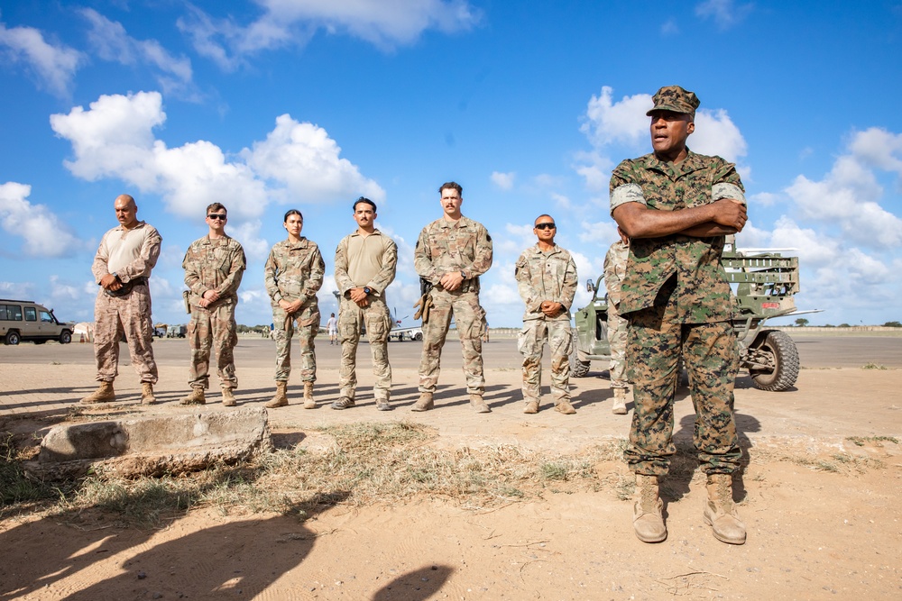 AFRICOM Commander Visits Forward Operating Site Manda Bay kenya