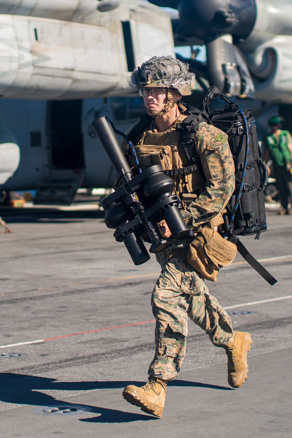 Practice Makes Perfect: 15th MEU Marines Secure the Ship During Counter-UAS Drill
