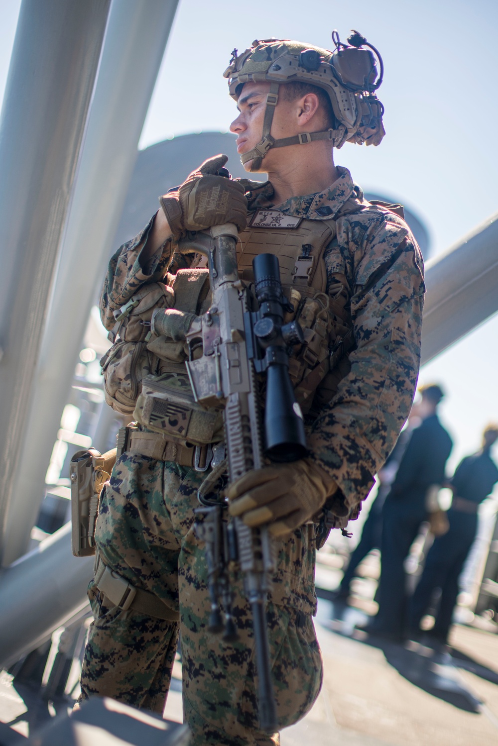 Practice Makes Perfect: 15th MEU Marines Secure the Ship During Counter-UAS Drill