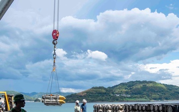 USS America (LHA 6) Conducts Ordnance Handling Evolution