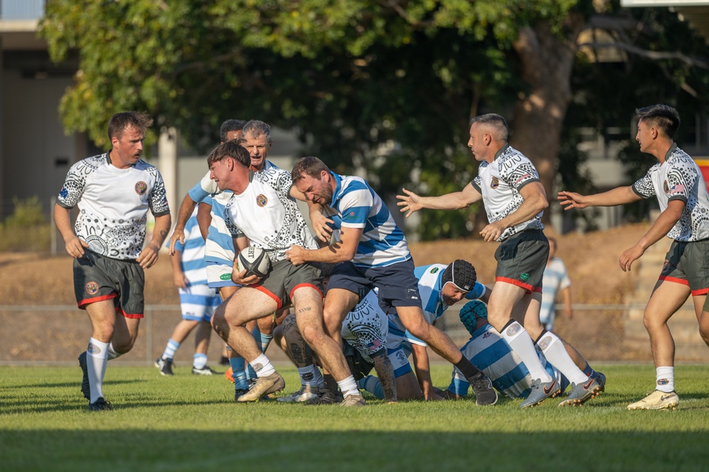 MRF-D 24.3 Marines play rugby against Australian Stray Cats