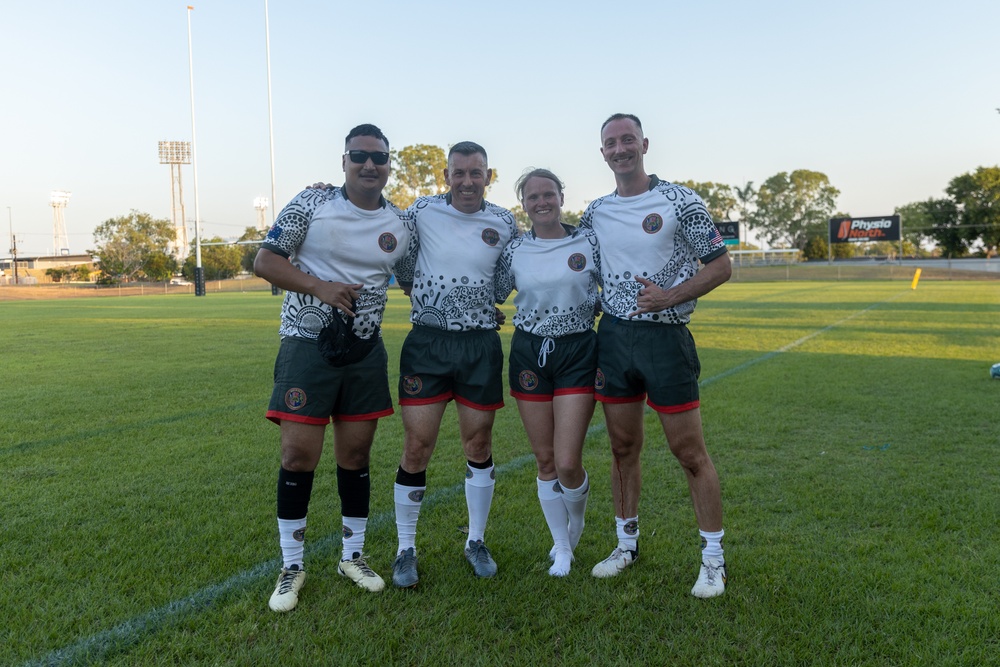 MRF-D 24.3 Marines play rugby against Australian Stray Cats