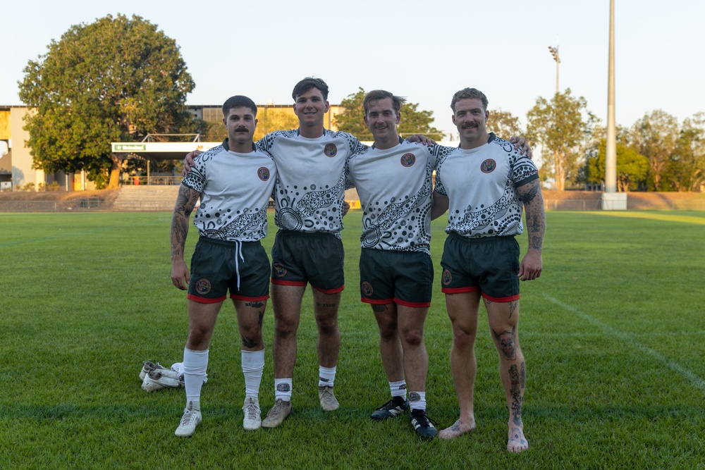 MRF-D 24.3 Marines play rugby against Australian Stray Cats