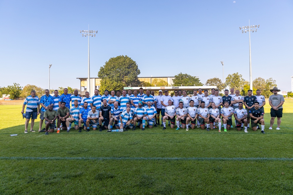 MRF-D 24.3 Marines play rugby against Australian Stray Cats