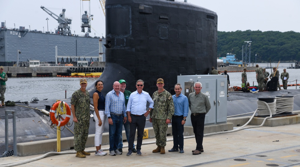 Connecticut Governor Embarks on USS South Dakota