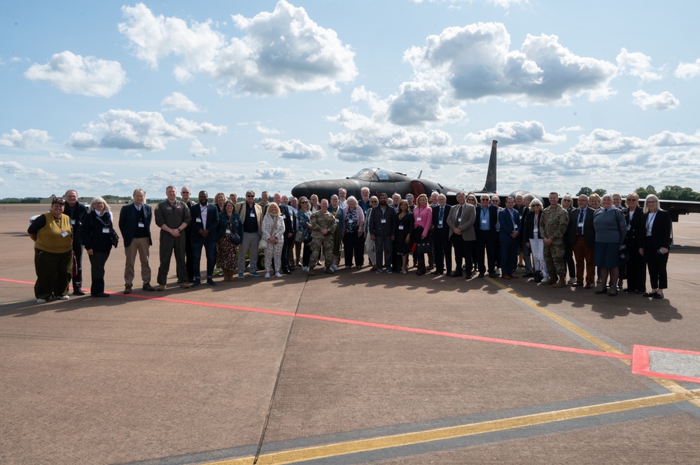 Civic leaders tour RAF Fairford