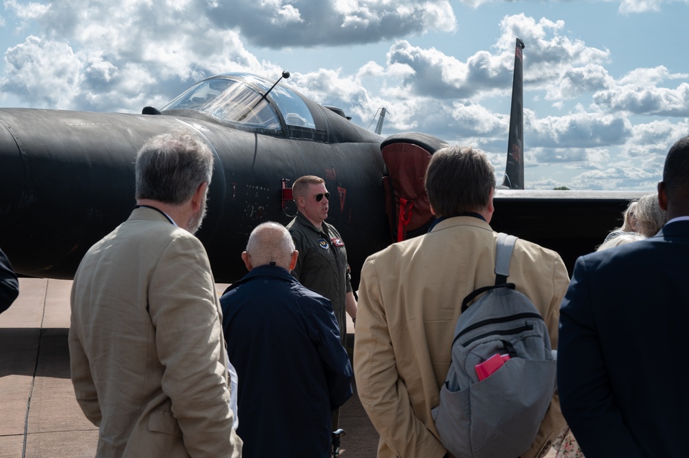 Civic leaders tour RAF Fairford