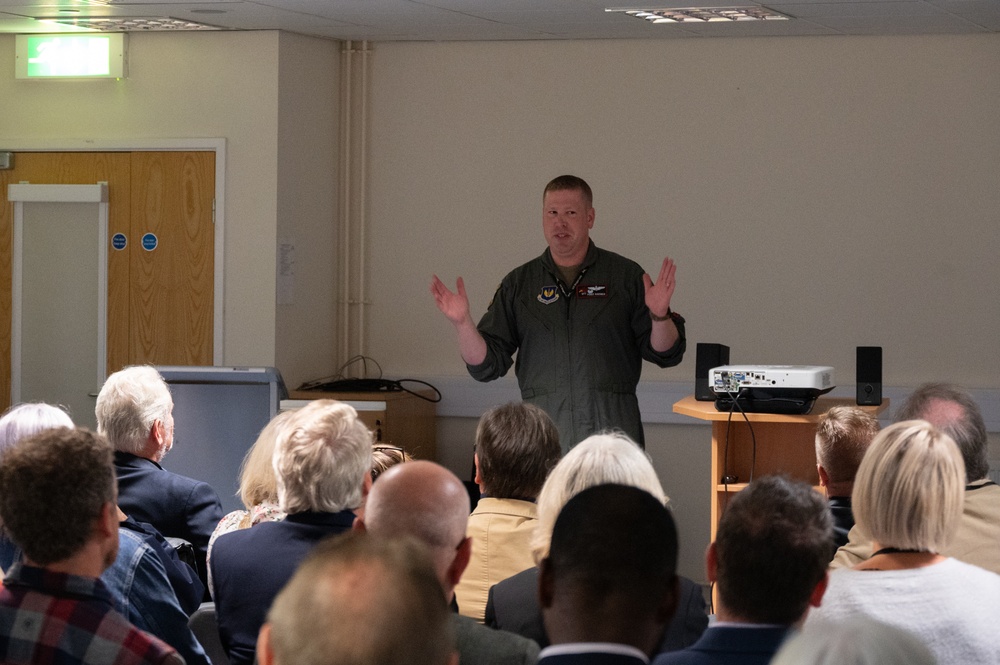 Civic leaders tour RAF Fairford