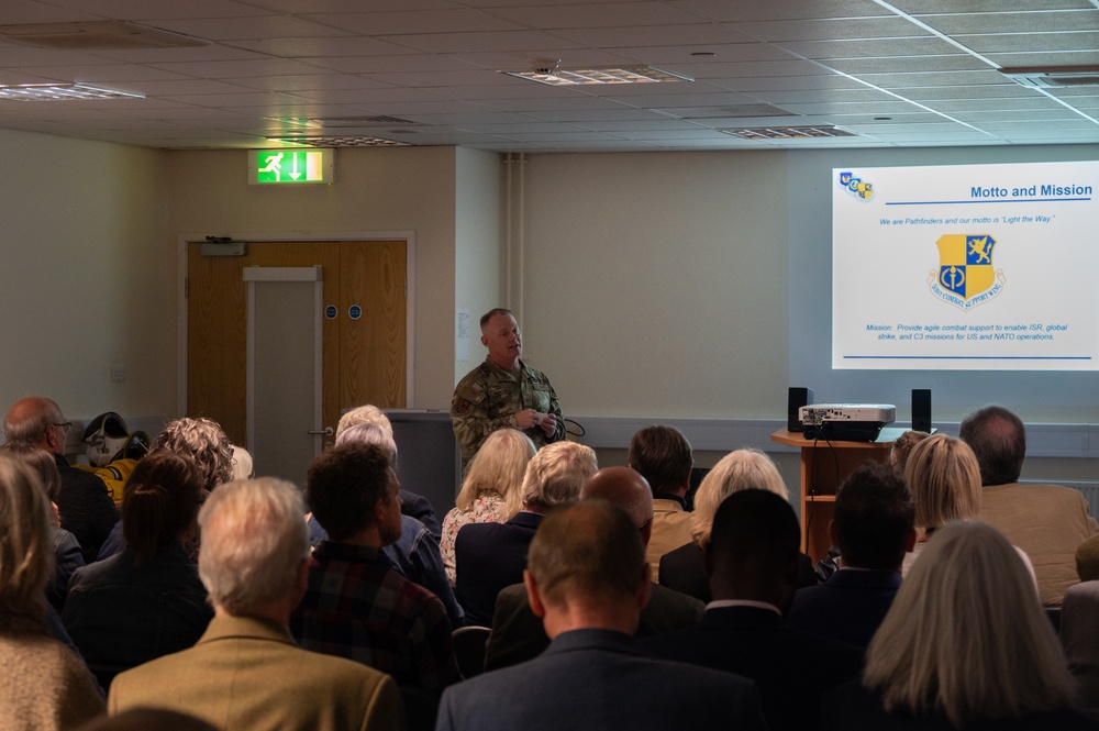 Civic leaders tour RAF Fairford