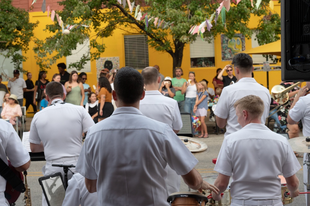 Navy Band Cruisers Perform at Latin Fest