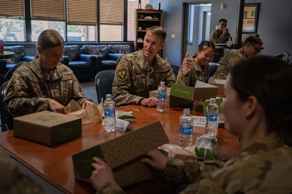 Expeditionary Center commander visits Pope Army Airfield