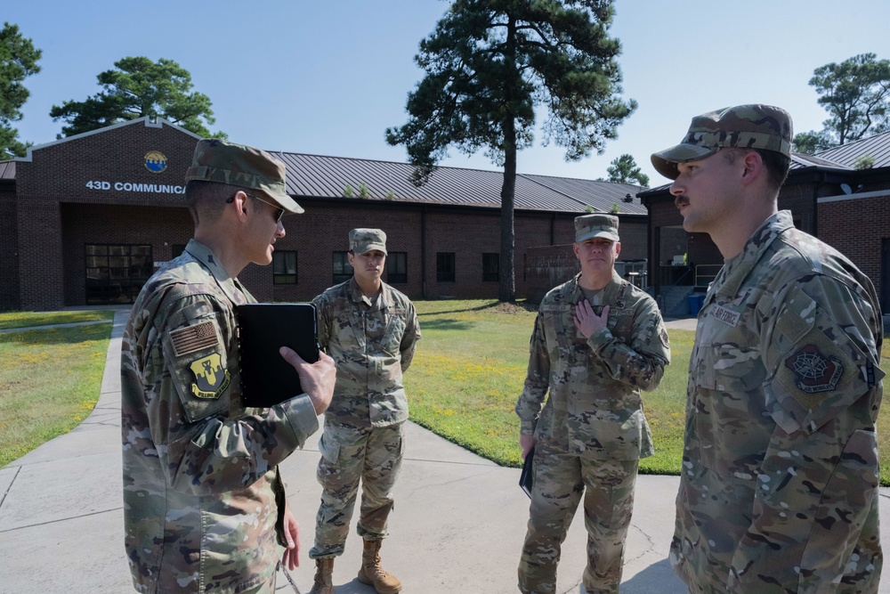 Expeditionary Center commander visits Pope Army Airfield