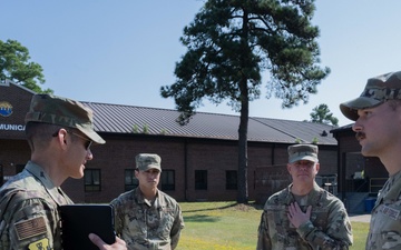 Expeditionary Center commander visits Pope Army Airfield