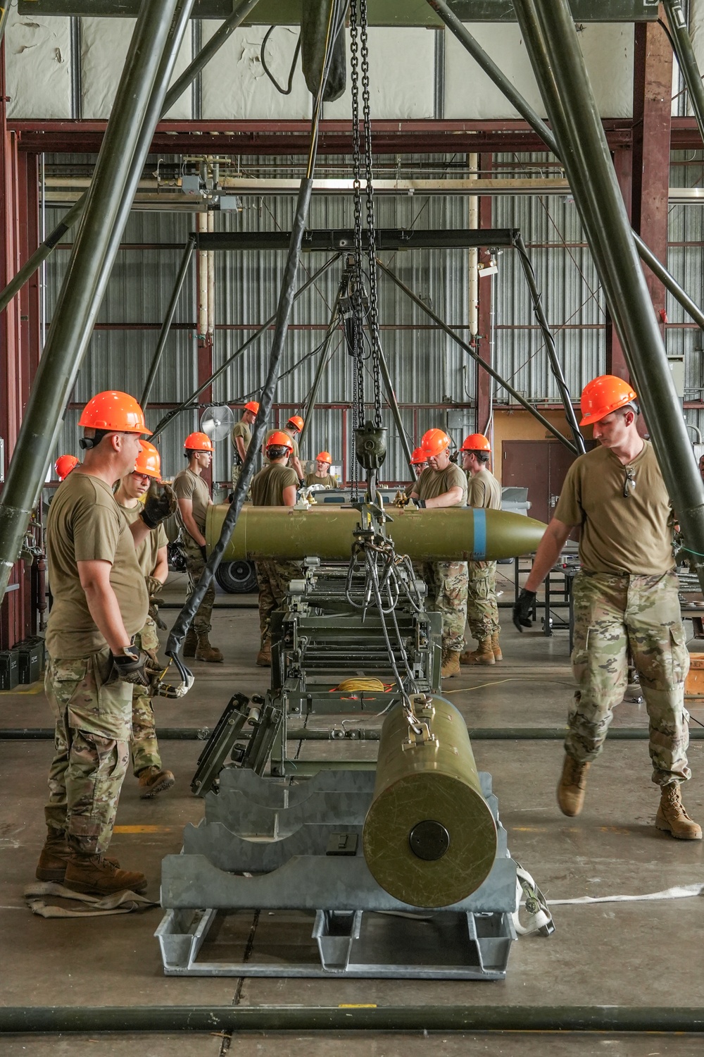 Munitions and weapons troops work together to complete a challenging fragmentation order.