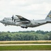 A C-130 assigned to the Minnesota Air National Guard’s 133rd Air Wing takes off from Volk Field, Wis., during AMMO Rodeo 2024.