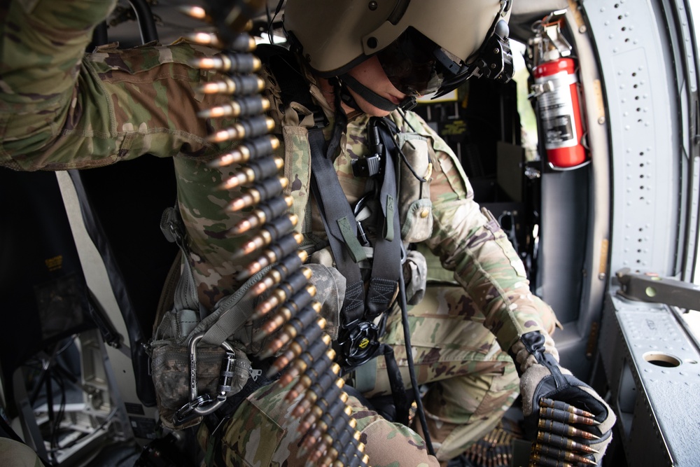 1-183rd Assault Helicopter Battalion Conducts Aerial Gunnery