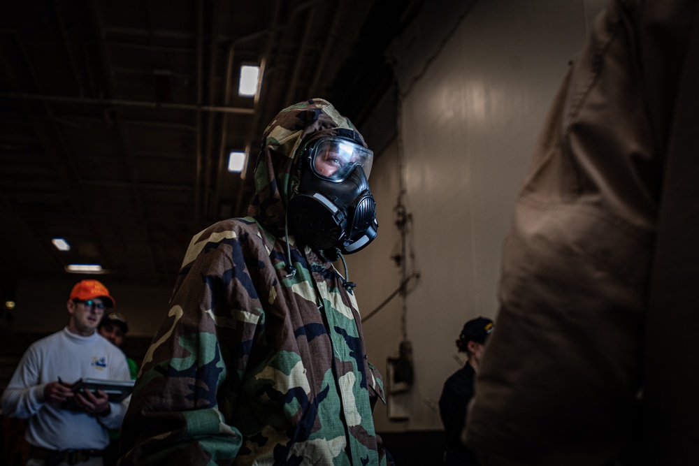 Nimitz Sailors Receive Training During a General Quarters Drill