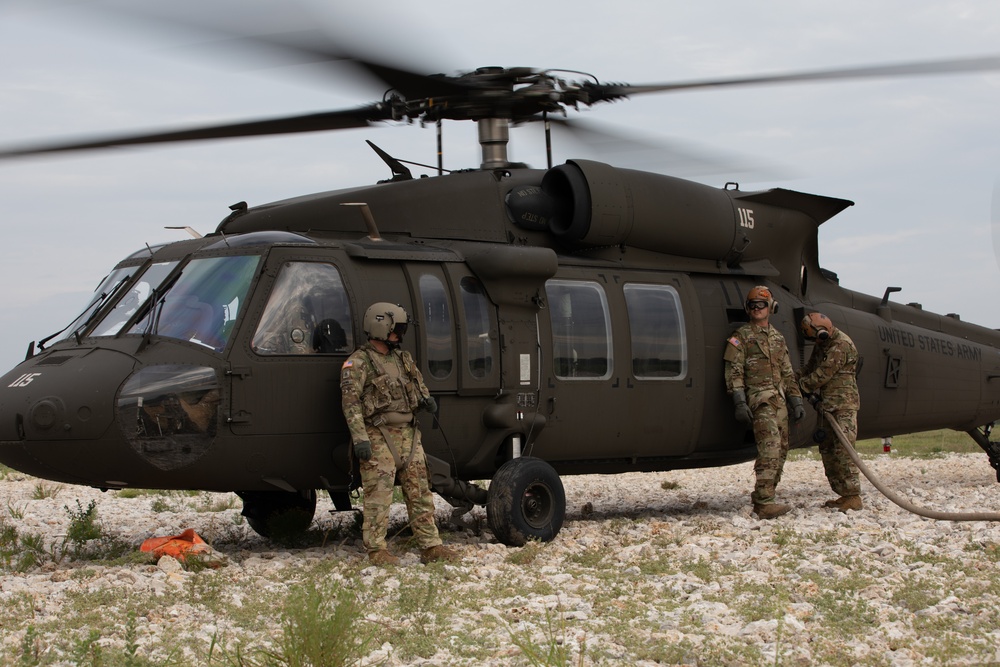 1-183rd Assault Helicopter Battalion Conduct Aerial Gunnery