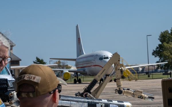 Airmen showcase equipment at Play on a Plane