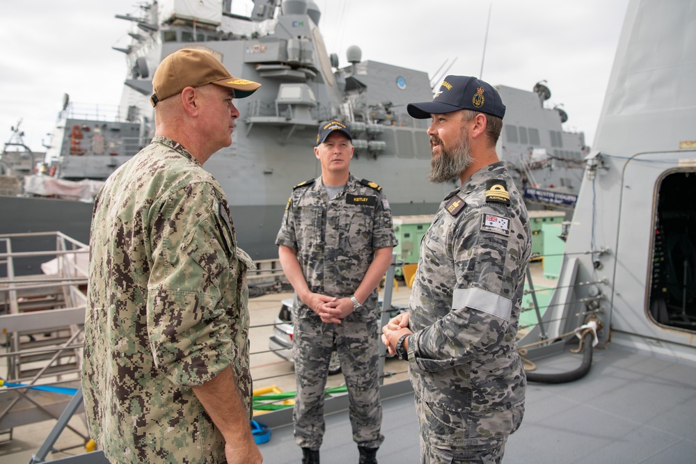 SWOBOSS visits HMAS Brisbane