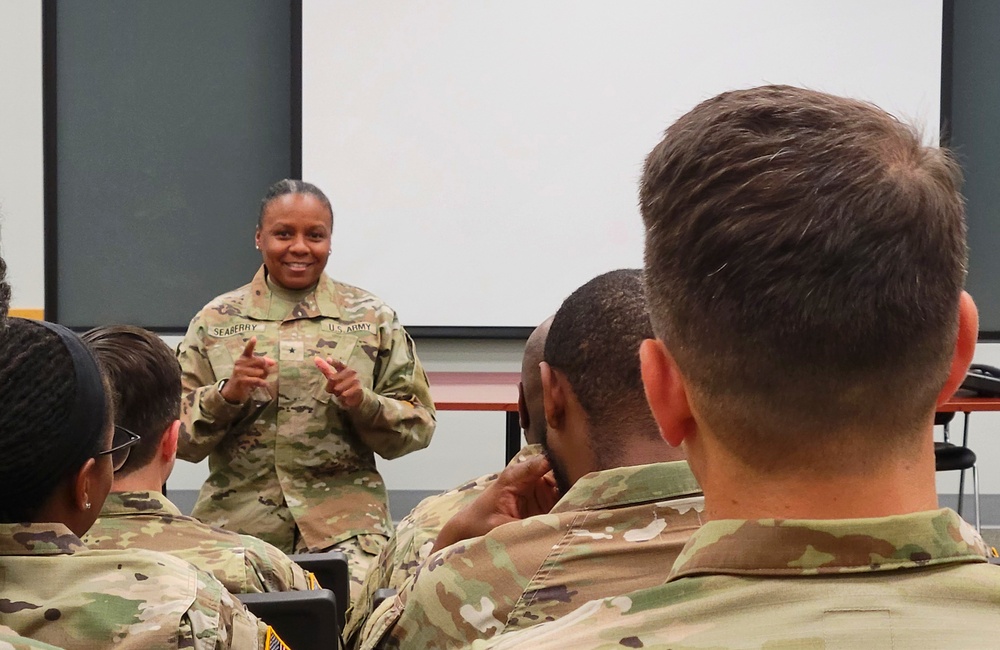 Brig. Gen. Seaberry visits soldiers