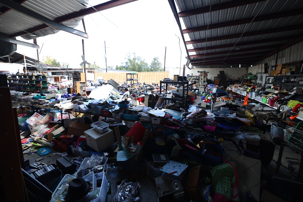 Hurricane Francine: Terrebonne Parish Thrift Store Damage