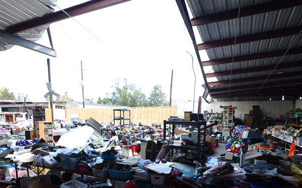 Hurricane Francine: Terrebonne Parish Thrift Store Damage