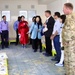 After the handover ceremony, local dignitaries led a tour of the newly constructed kindergarten