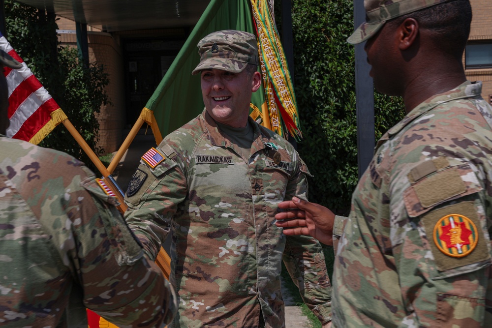 Staff Sgt. Steven Rakauckas Retirement Ceremony