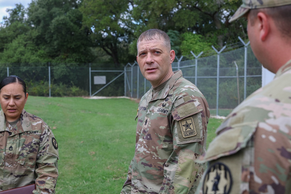 Command Sgt. Maj. Shawn Klosterman Visits 89th MP Bde.