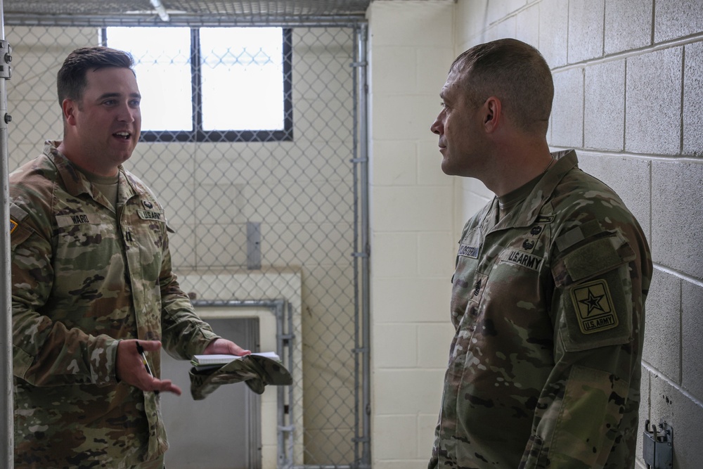 Command Sgt. Maj. Shawn Klosterman Visits 89th MP Bde.