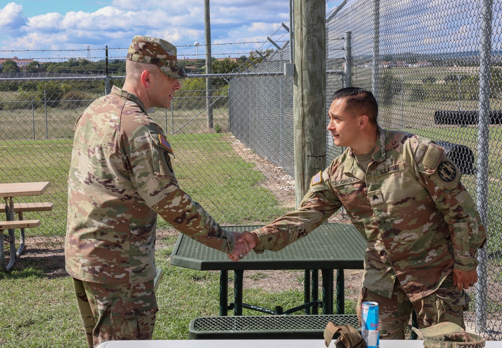 Command Sgt. Maj. Shawn Klosterman Visits 89th MP Bde.