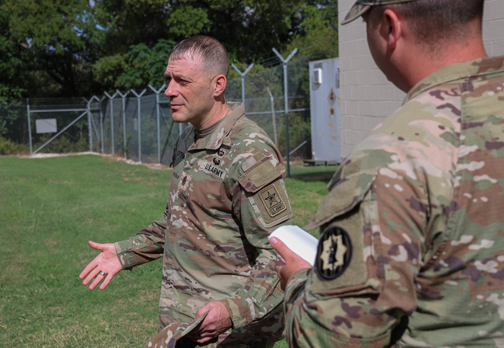 Command Sgt. Maj. Shawn Klosterman Visits 89th MP Bde.