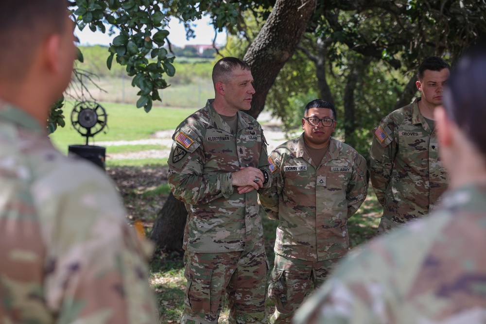 Command Sgt. Maj. Shawn Klosterman Visits 89th MP Bde.