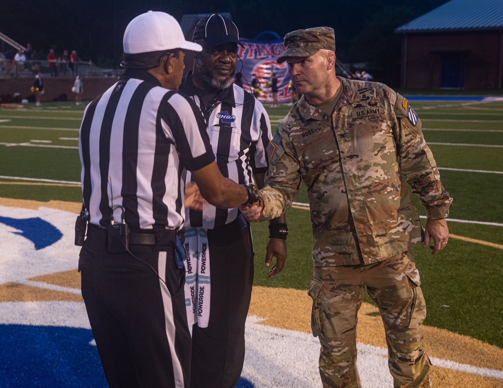 Bradwell Institute hosts military appreciation football game