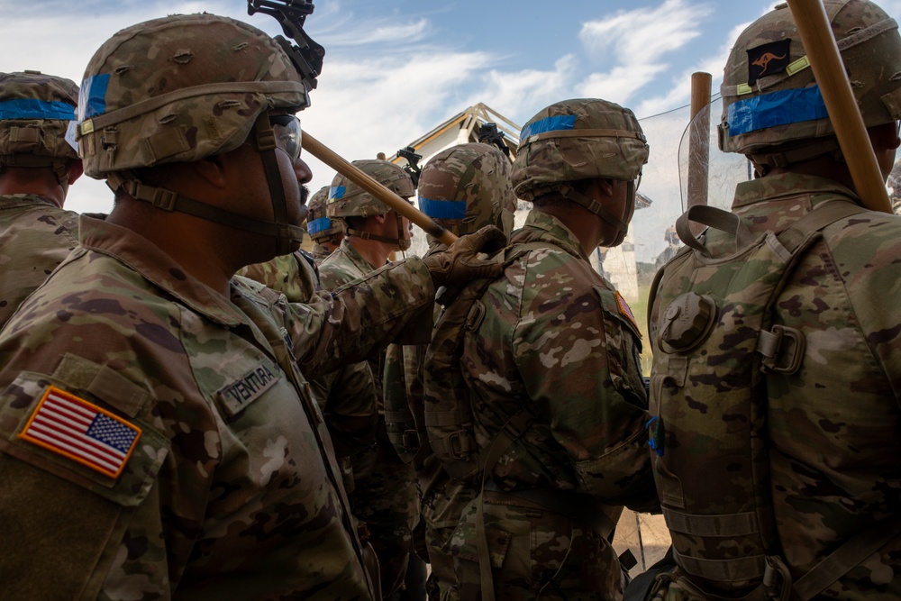 Riot Control and Medical Evacuation Training in Preparation for KFOR Mission