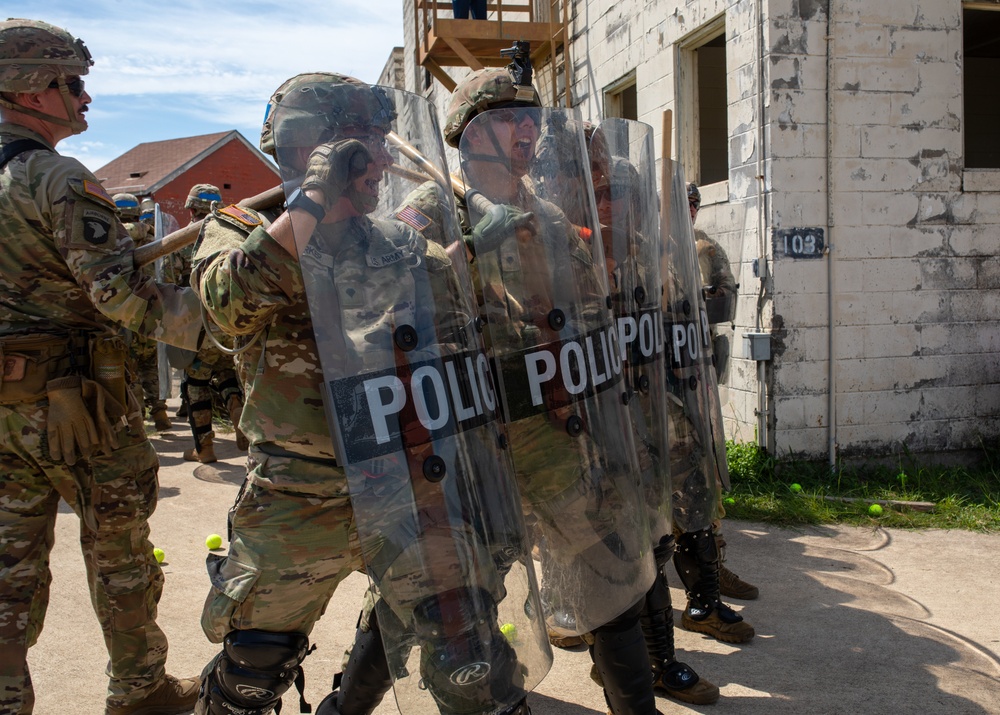 Riot Control and Medical Evacuation Training in Preparation for KFOR Mission