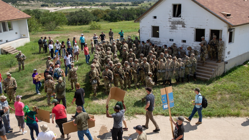 Riot Control and Medical Evacuation Training in Preparation for KFOR Mission