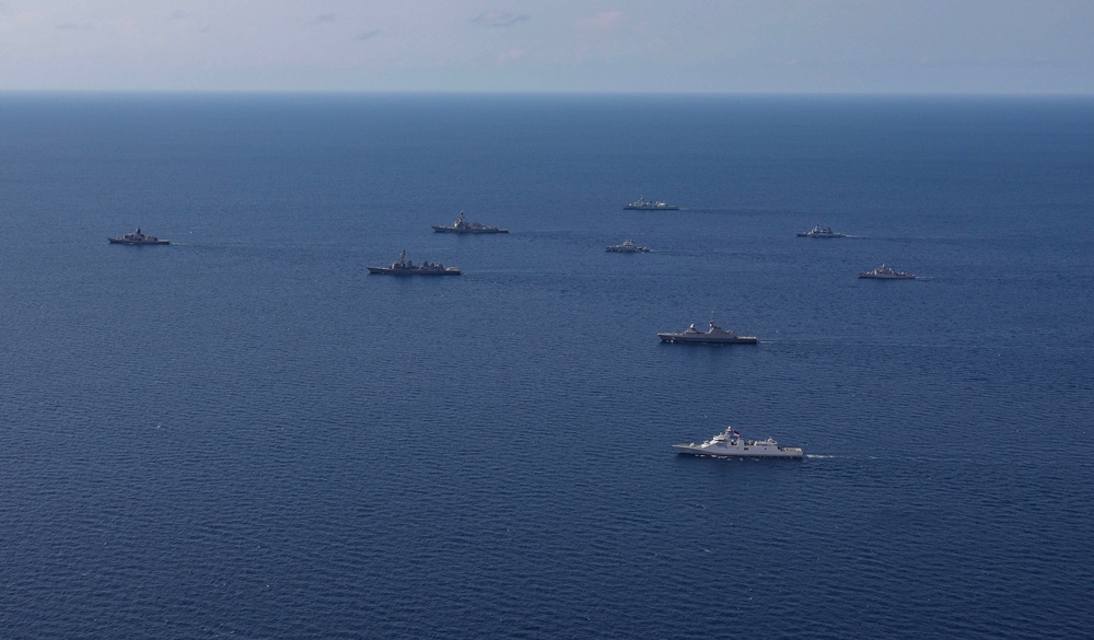 Ships from Participating Nations Sail Together During Exercise Kakadu 2024