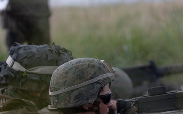 Marines conduct machine gun range at Camp Fuji in support of Exercise Outlaw Wrath 24