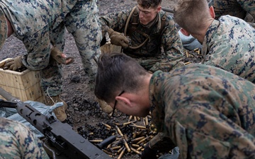 Marines conduct machine gun range at Camp Fuji in support of Exercise Outlaw Wrath 24